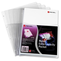 Extra Capacity Reinforced Pocket A4 [Pack 5]